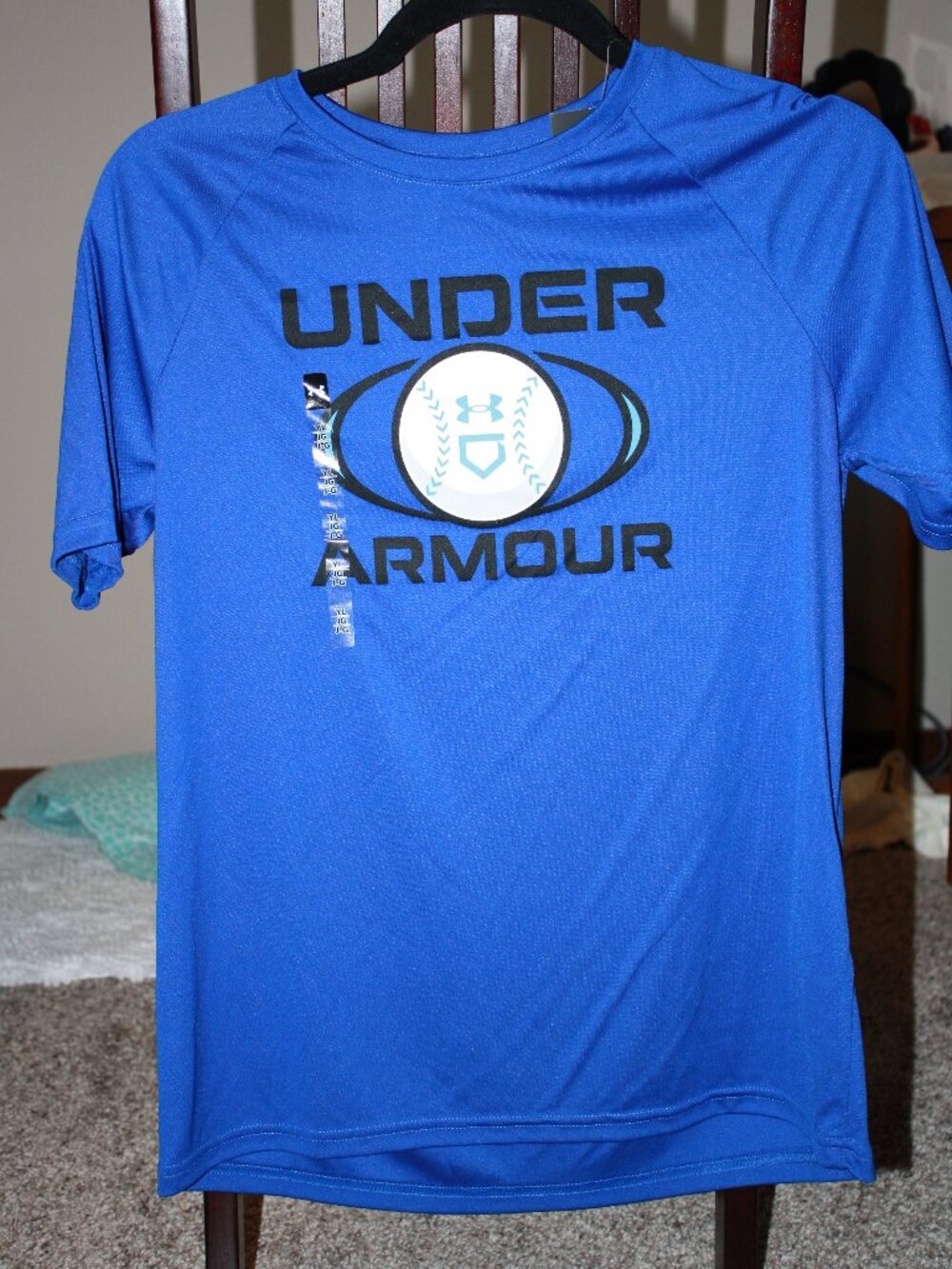 Under Armour, Crew Neck Tee, Royal Blue, Boys size YL, NWT